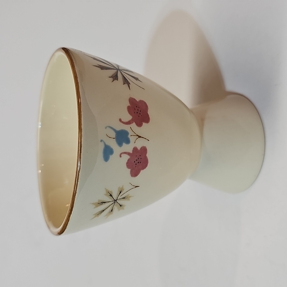 Vintage Franciscan Gladding, McBean & Co. Larkspur Floral Cream Single Egg Cup